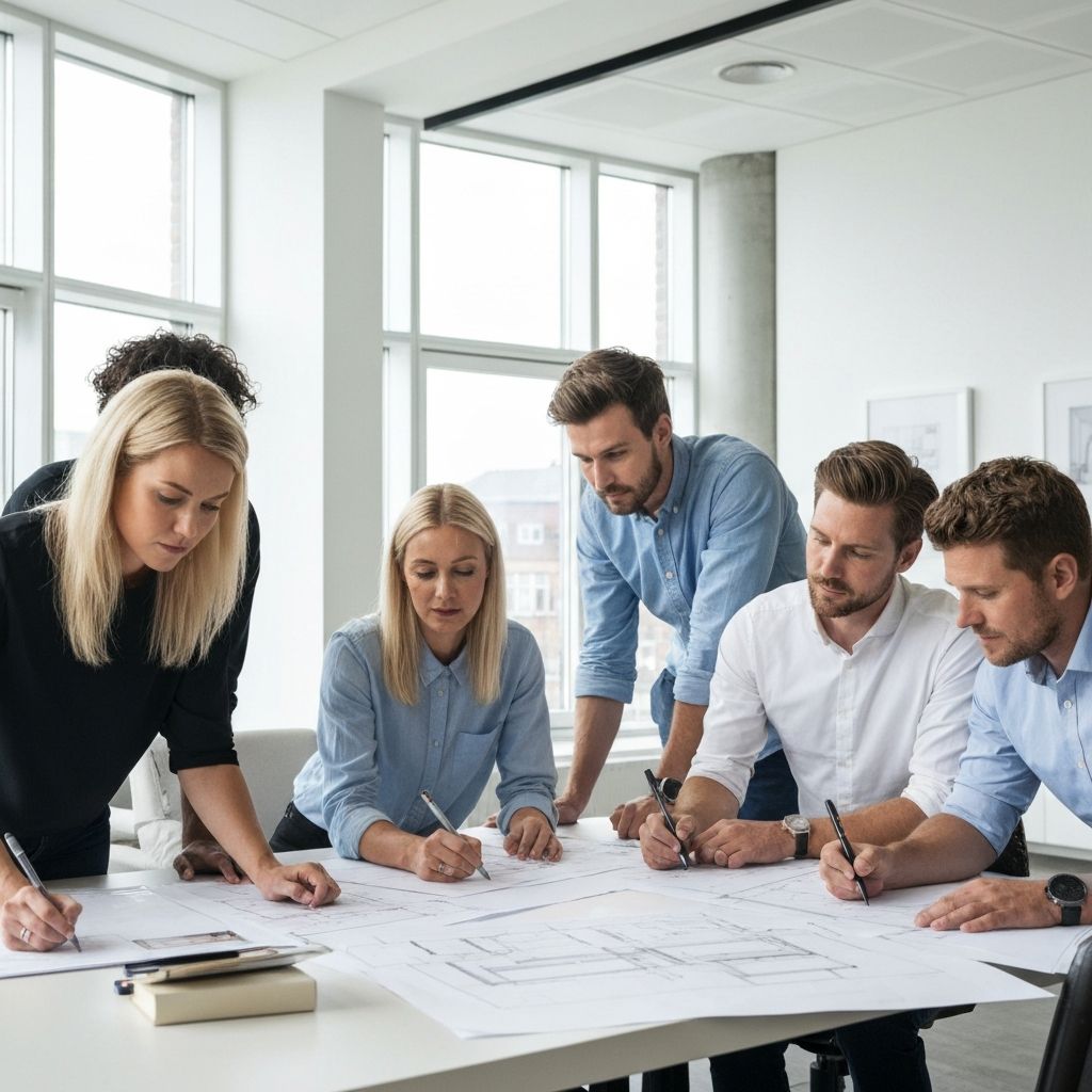 Nordisk Interiør designteam i deres studio